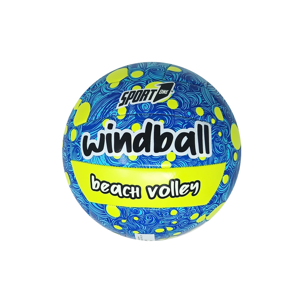 Pallone Windball Beach Volley Blu- Misura 5 - Soft Touch in Cuoio Sintetico