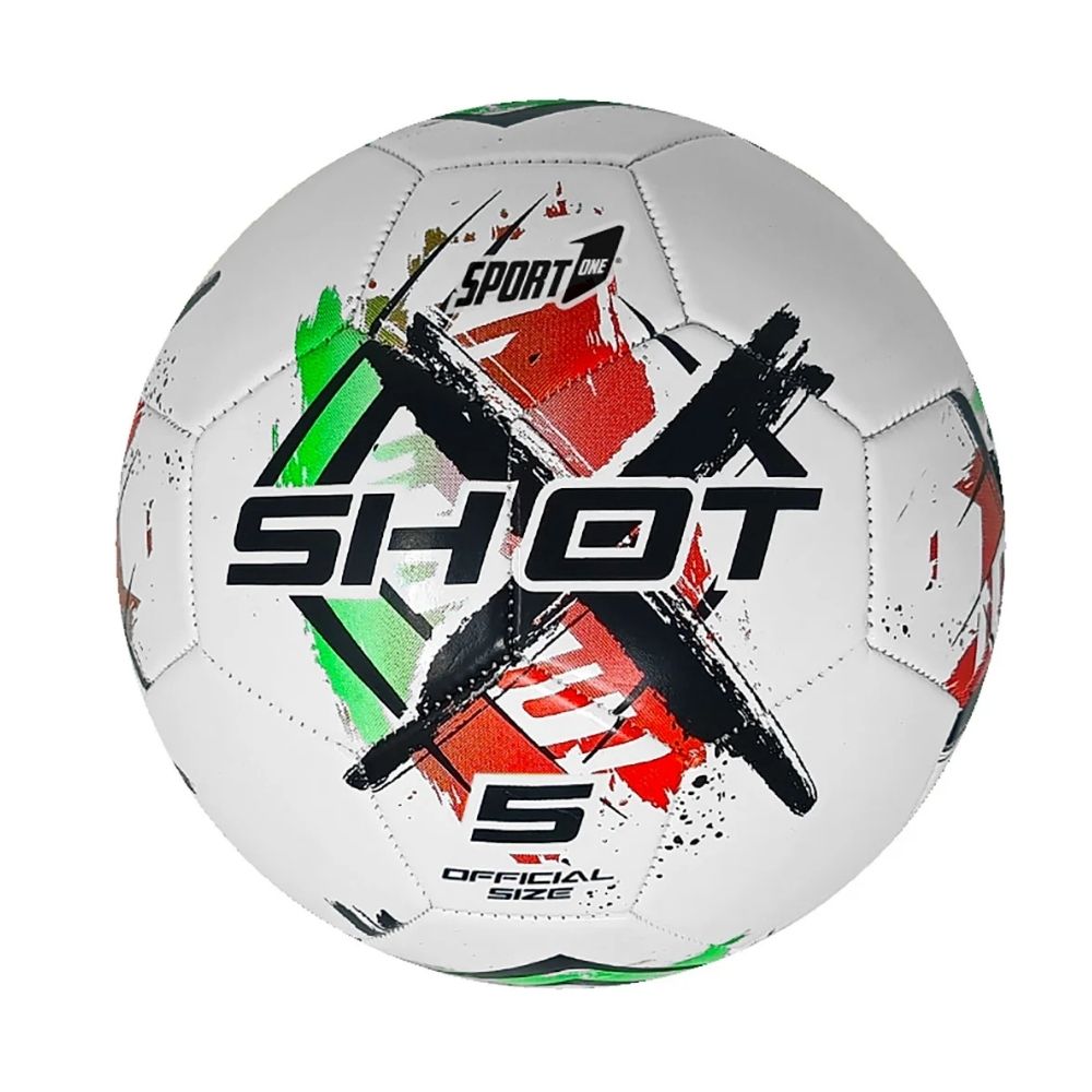 Pallone da Calcio Shot Rosso - Misura 5 - in Cuoio Sintetico