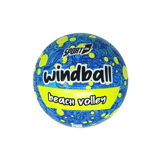 Pallone Windball Beach Volley Blu- Misura 5 - Soft Touch in Cuoio Sintetico